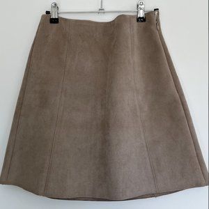 Babaton, Faux Suede A-line Mini Skirt Size 4